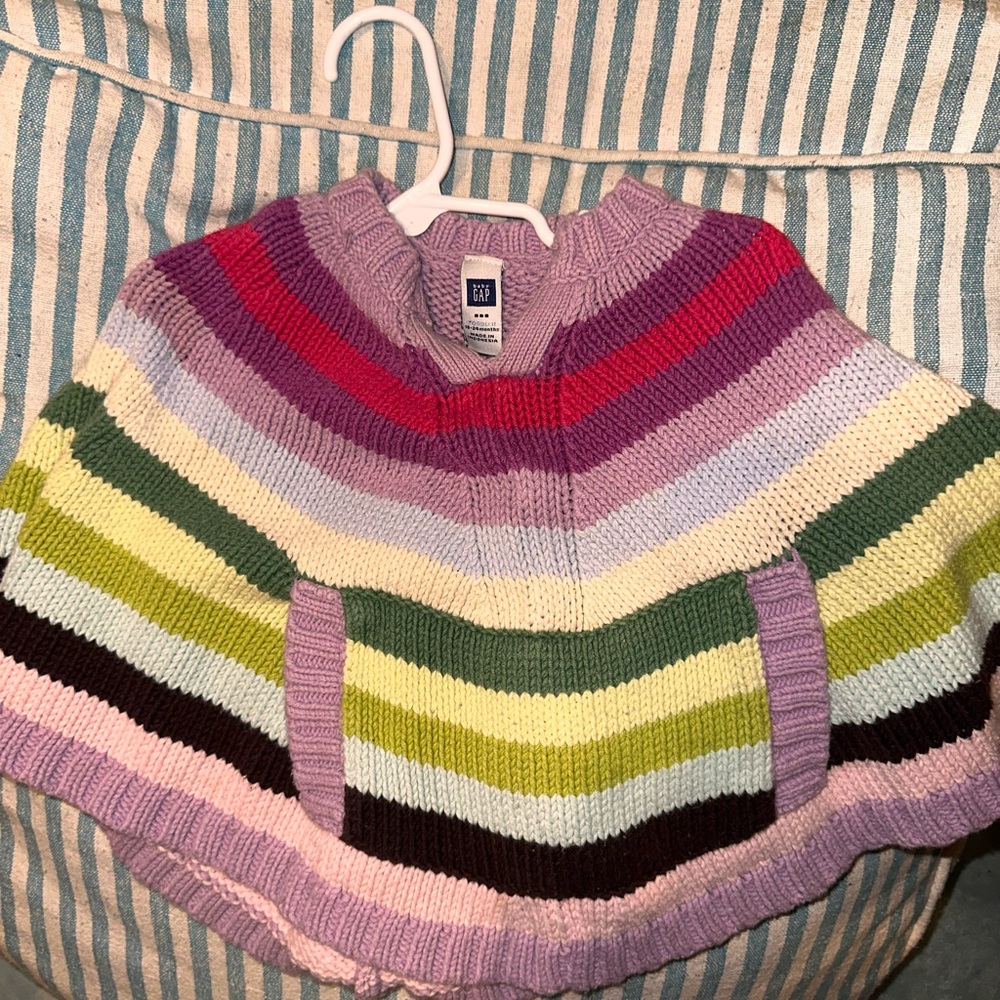GAP Multicolor Striped Poncho